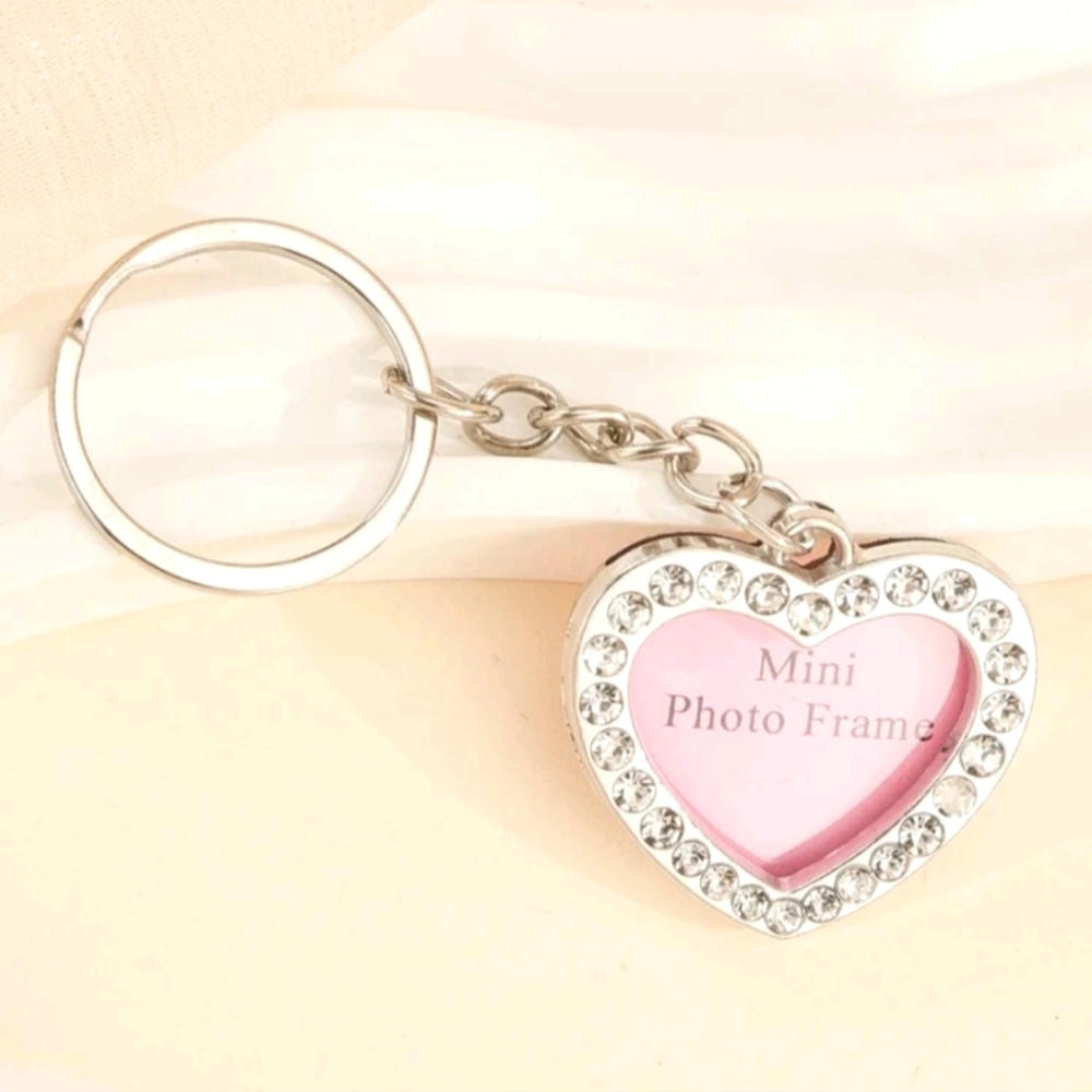 Photo Heart Keychain